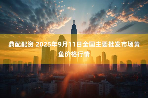 鼎配配资 2025年9月11日全国主要批发市场黄鱼价格行情